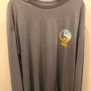 Vans long sleeve gray skateboarding shirt